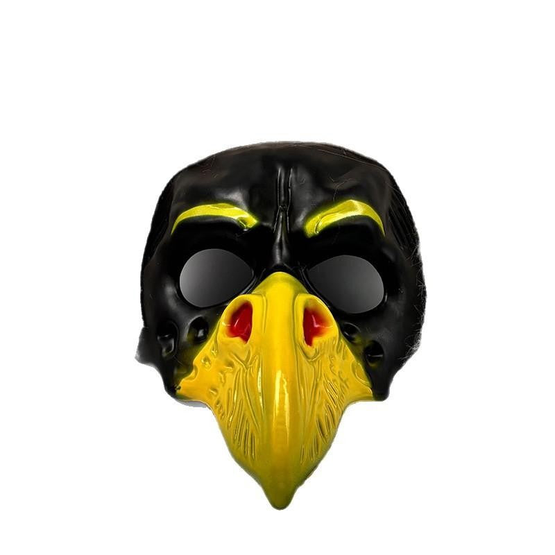 Halloween Cosplay Scary Eagle Face Mask NPC Funny Prank Scare Headgear For Party Ball Costume Prop Ideal For Halloween
