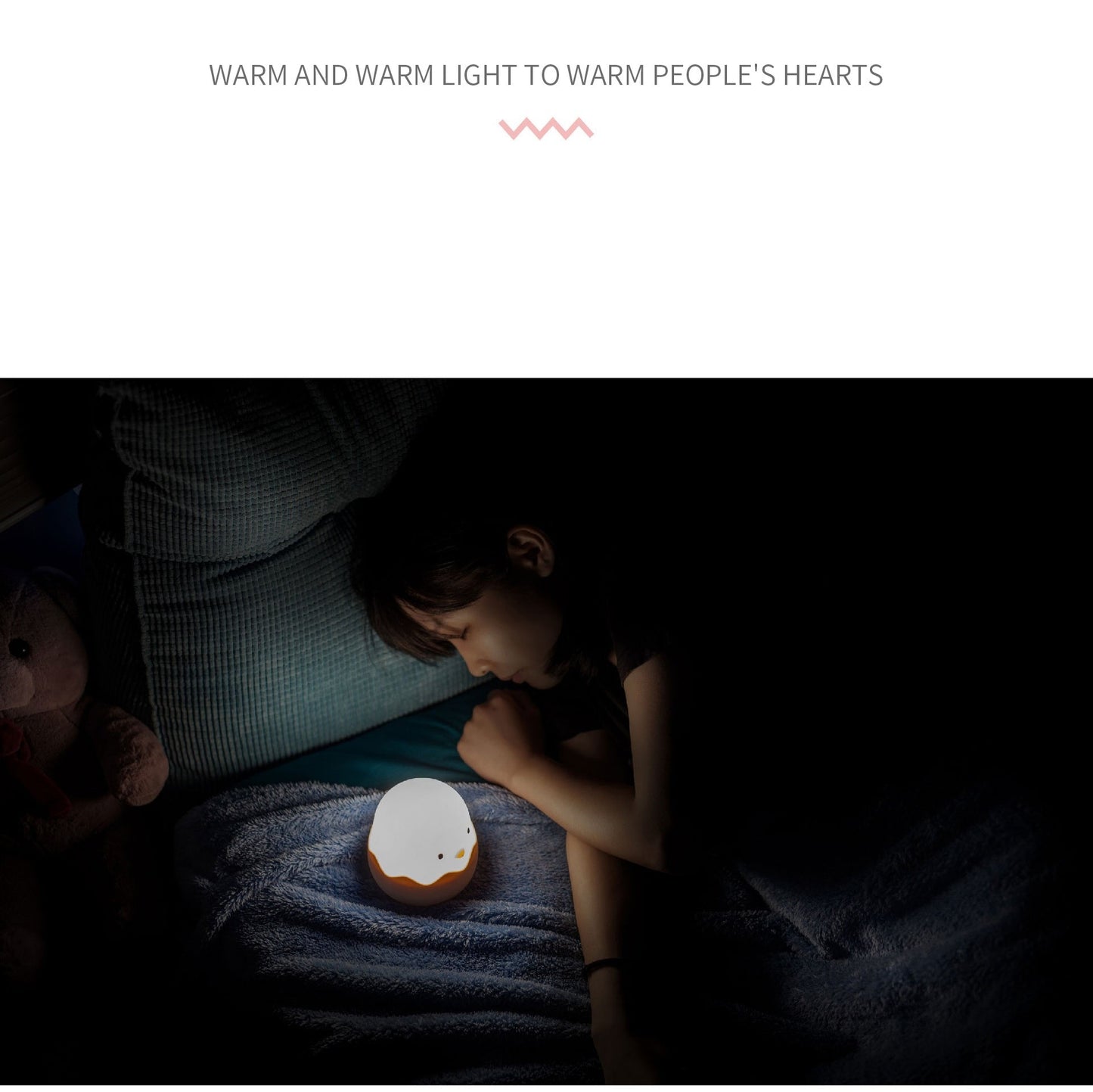 Duck Silicone Night Light for Children With Timer Usb Rechargeable Dimming Touch Lamp Sleeping Bedroom Cartoon Animal Decor Gift