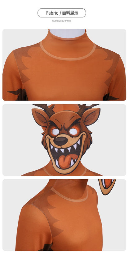Game 99 Nights in The Forest Owl Monster The Ram Costume Adult Secret The Horror Deer VS Owl Costumes Cartoon Animal Dressing