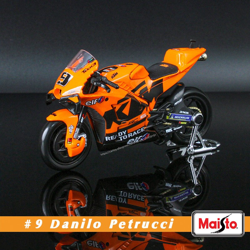 Maisto 1:18 2023 GASGAS Tech3 37#Augusto Fernandez 44#Pol Espargaro Moto GP modelo de motocicleta de liga leve para coleção de brinquedos de presente