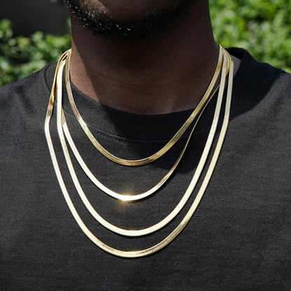 Colar Masculino Hip Hop Snake Chain Nova Moda Aço Inoxidável Cor Prata Acessórios de Joalheria Presente de Festa
