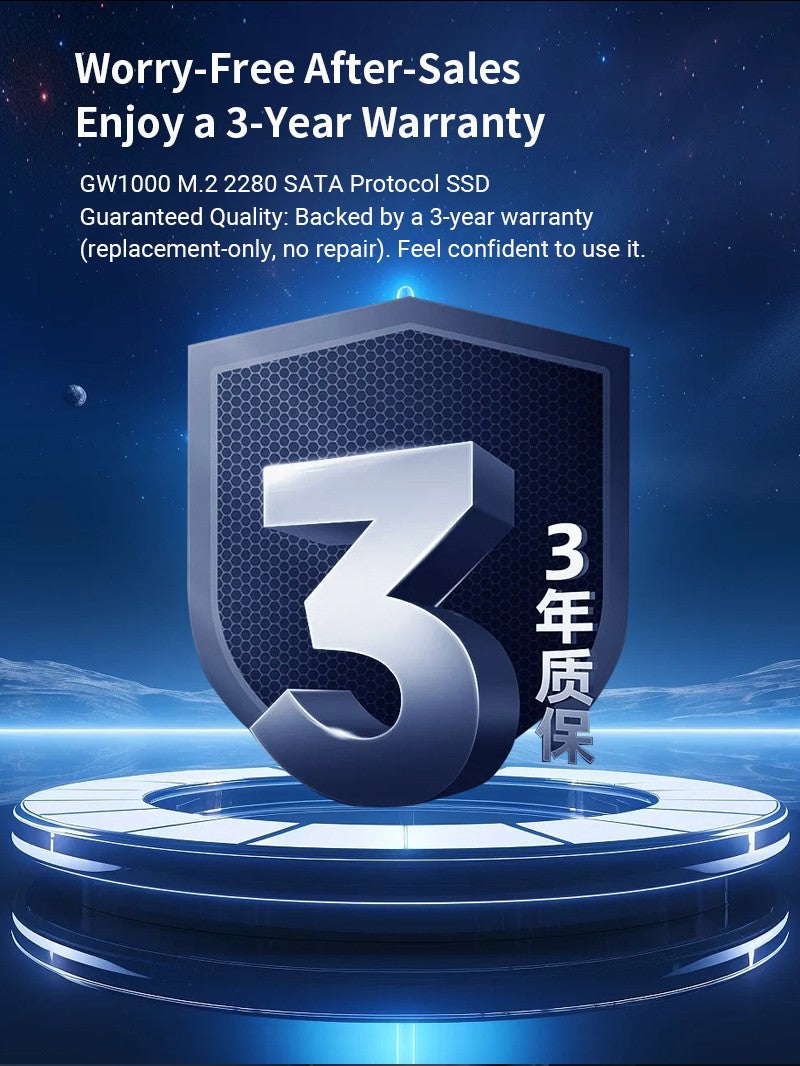 Disco Rígido SSD Great Wall M.2 2280 128GB 256GB 512GB 1TB NGFF 2TB Unidades de Estado Sólido 540MP/S M2 SATA para PC Desktop Notebook