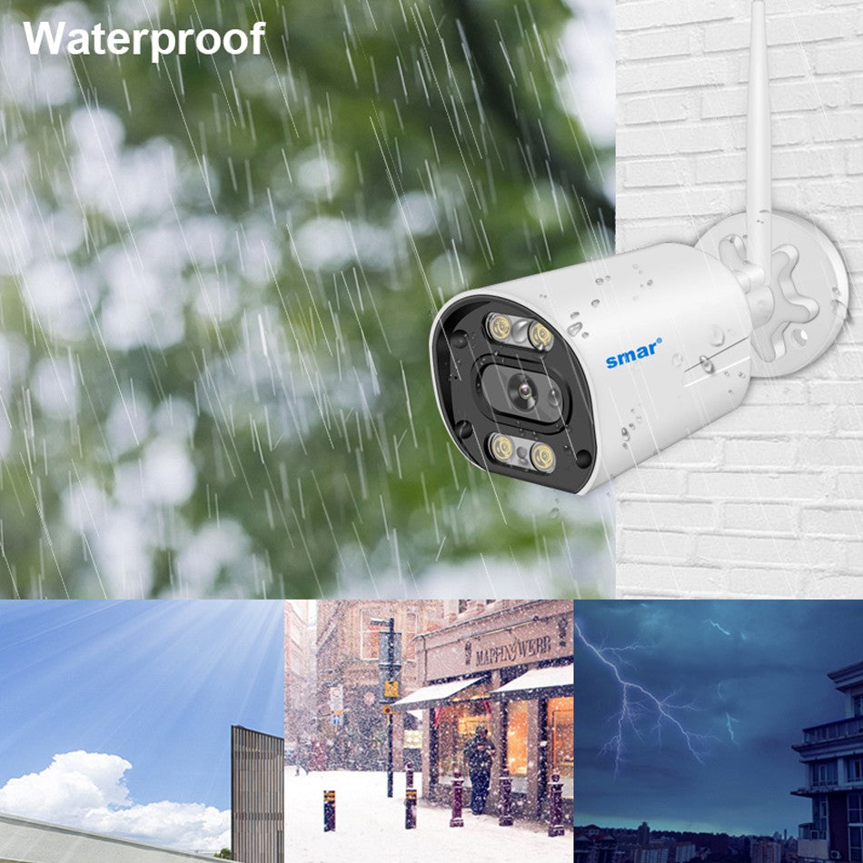 Smar Outdoor IP Wifi 3MP Survalance Camera for Wifi CCTV System Kit Human Detection Night Vision Video Cam ICSEE Two Way Audio