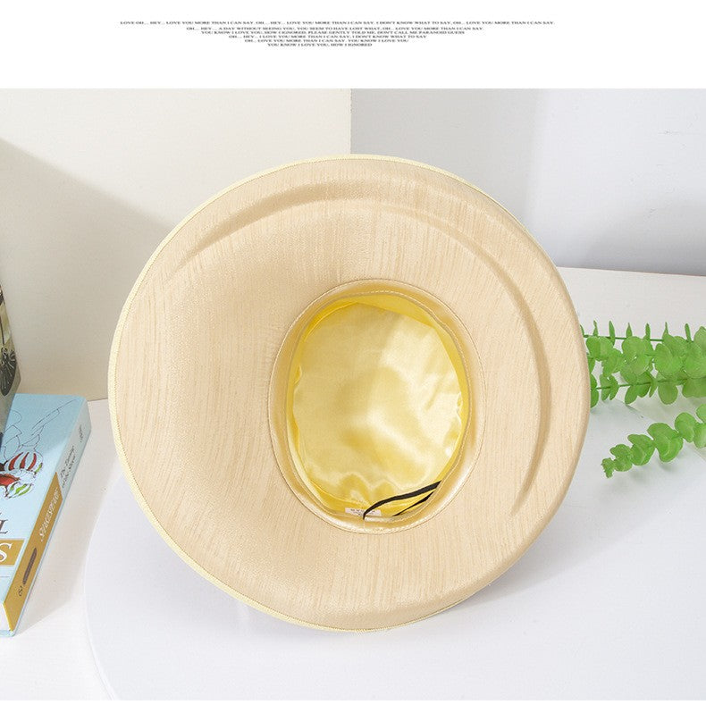 Fashion Luxury Feather Tea Party Church Photography Hat Elegant Flower Female Wide Brim Banquet Fascinator Wedding Formal Hats