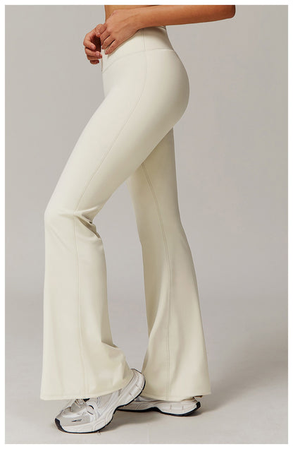 High Waist Wide Leg Pants Leggings Women Tights Fitness Bell-bottoms Yoga Elastic Leggings Push Up Gym Workout Flared Pants