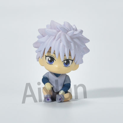 Aixlan GON FREECSS Boneco 4 PEÇAS SET Q Versão HUNTER X HUNTER Boneco de Ação PVC Presente de Natal Amine Estatueta Colecionável