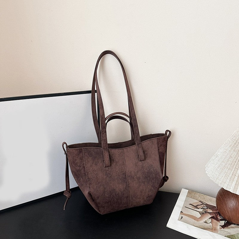 Large Capacity PU Leather Shoulder Bags for Women 2025 Luxury Designer Crossbody Bag Females Brand Retro New Handbags and Purses