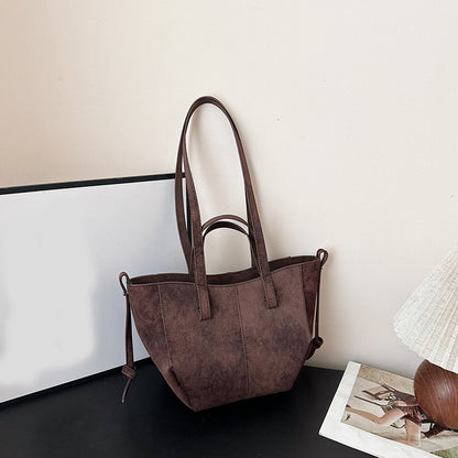 Large Capacity PU Leather Shoulder Bags for Women 2025 Luxury Designer Crossbody Bag Females Brand Retro New Handbags and Purses