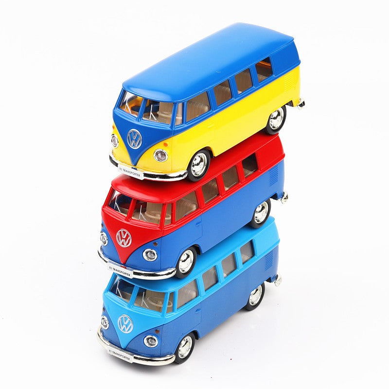 1/36 Volkswagen T1 Transporter Samba Bus RMZ CiTY 5'' Carro de Brinquedo Modelo para Crianças Miniatura Diecast Coleção Presente para Meninos