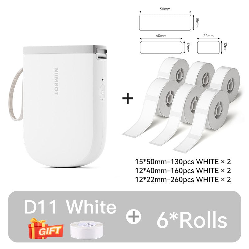 Mini Impressora de Etiquetas Portátil NIIMBOT D11 Nova Versão 300DPI Bluetooth Sem Fio Máquina de Etiquetas Impressora de Adesivos para Cozinha e Crachás