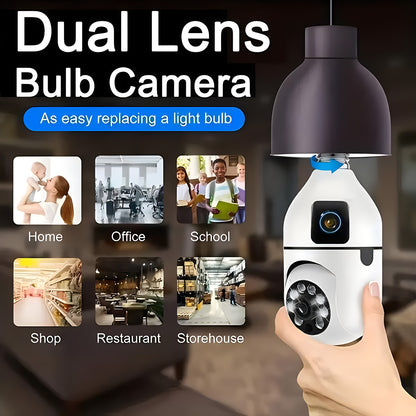 HD 1080P 2.4G Wifi Surveillance Camera Outdoor Dual Lens Dual Screen Security Protection Camera Video Surveillance Camera