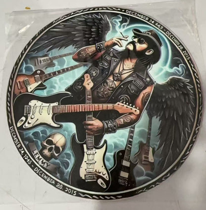 2D flat 1pc About Motorcycle themed decorative round metal painting, suitable for garage, man cave, motorcycle club, metal wa