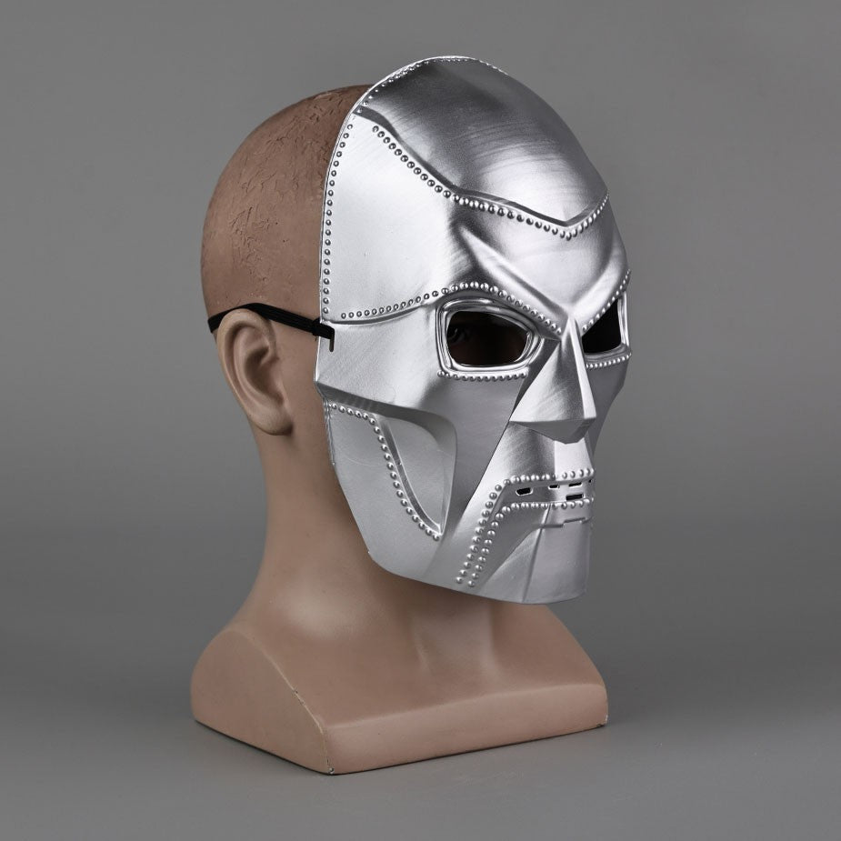 Movie Doctor Doom Cosplay Costume Mask Adult Unisex Helmet Visor Plastic Masks Accessory Headgear Halloween Carnival Props