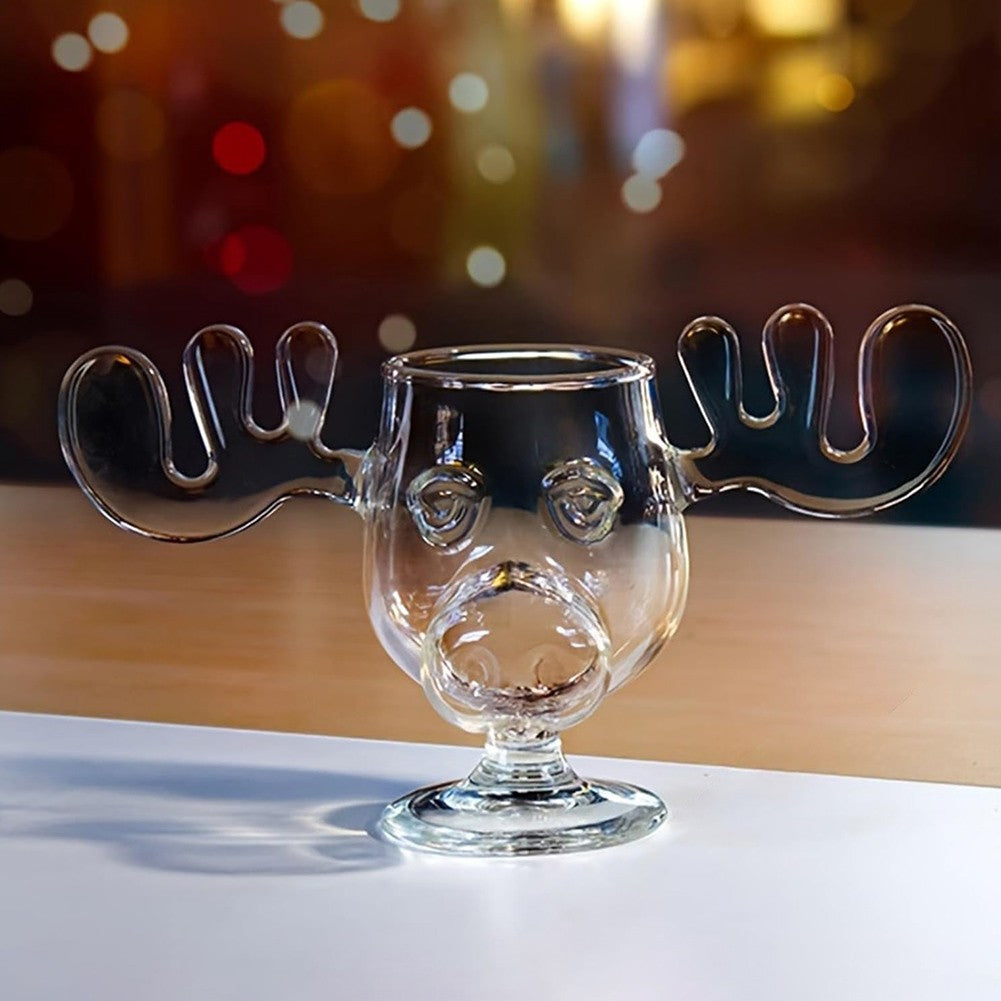 240ml Taça de Vinho Elk Copo de Suco para Coquetel ou Colher de Gato Caneca de Rena Copos de Água Leite Uísque Utensílios de Bar Copos de Dose Presentes de Natal