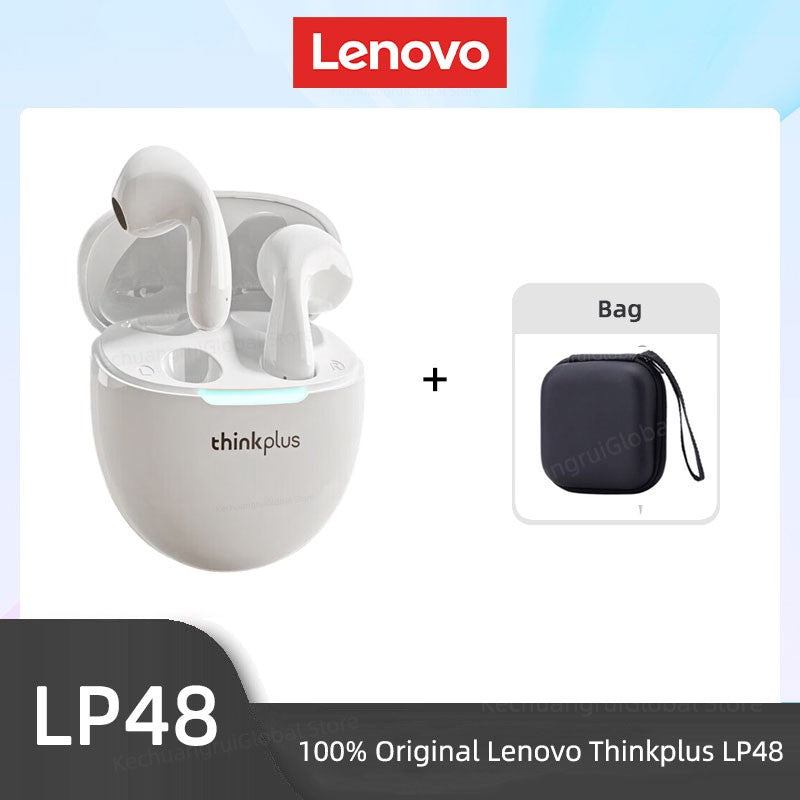 Original Lenovo LP48 TWS Wireless Bluetooth 5.4 Earphone Gaming Earbuds HIFI Music Headphones Noice Cancelling Dual Mode Headset