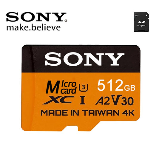SONY 2TB High-Speed V30 A2 4K SD Card 512GB 256GB 128GB Memory Card 1TB Micro TF SD Adapter for Smartphone/Tablet/PC Cross-Use
