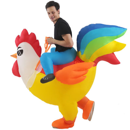 HOT Anime Dinosaur Inflatable Costume Party Mascot Costumes Suit Disfraz Cosplay Halloween Costumes For Adult Kids Dress