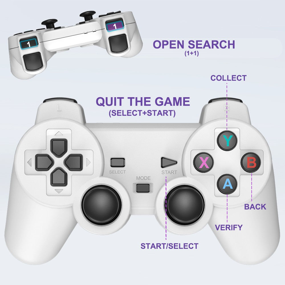 Projetor de Jogos Velec HY300 Pro HiFi 2 EM 1 Chip Profissional Projetor Android Com 2 Controles de Jogo Sem Fio 20000+ Jogos