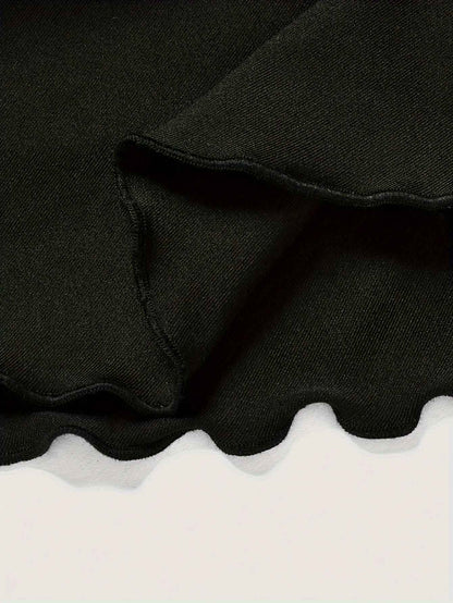 New fashion solid color casual versatile women's plus size skirt