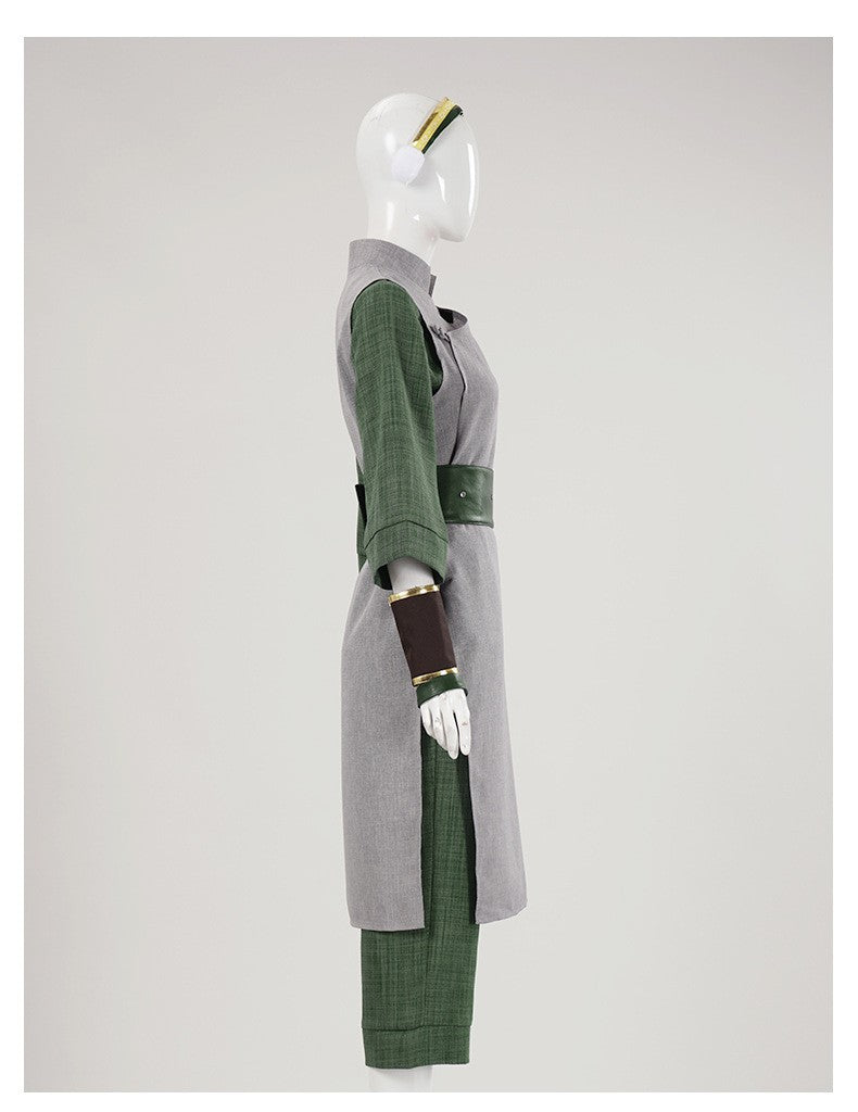 Toph Beifong Cosplay Costume Avatar of Last Airbender Live-action Gray Uniform Vest Tops Pants Outfits Halloween Carnival Suits