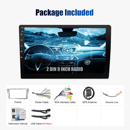 9" Android 14 Car Radio Multimedia Video Player 2 Din For Toyota Camry 2006 2007 2008 2009 2010 2011 GPS Navi Head Unit Carplay