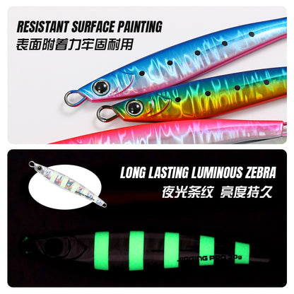JIGGING PRO Jugulo Jig 15g 20g 30g 40g 60g Casting Jig Pesca de Costa Metal Jig Isca Pesca Marítima