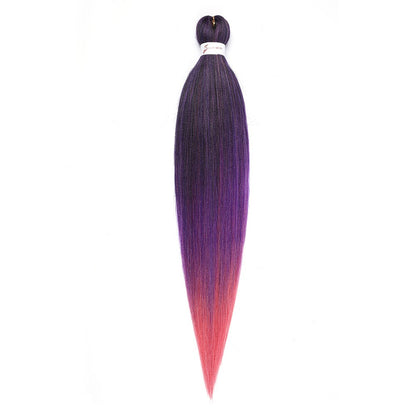Cabelo Sintético Trançado Pré-esticado Profissional Sem Coceira Fibra Que Sela Em Água Quente 30'' Ombre Textura Yaki Extensões de Cabelo para Trança