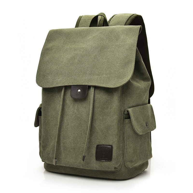 New High Quality Canvas Men Backpack Large Shoulder School Bag Rucksack For Boys Travel Fashion Camping Bags Fashion Simple Bags
