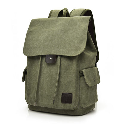New High Quality Canvas Men Backpack Large Shoulder School Bag Rucksack For Boys Travel Fashion Camping Bags Fashion Simple Bags