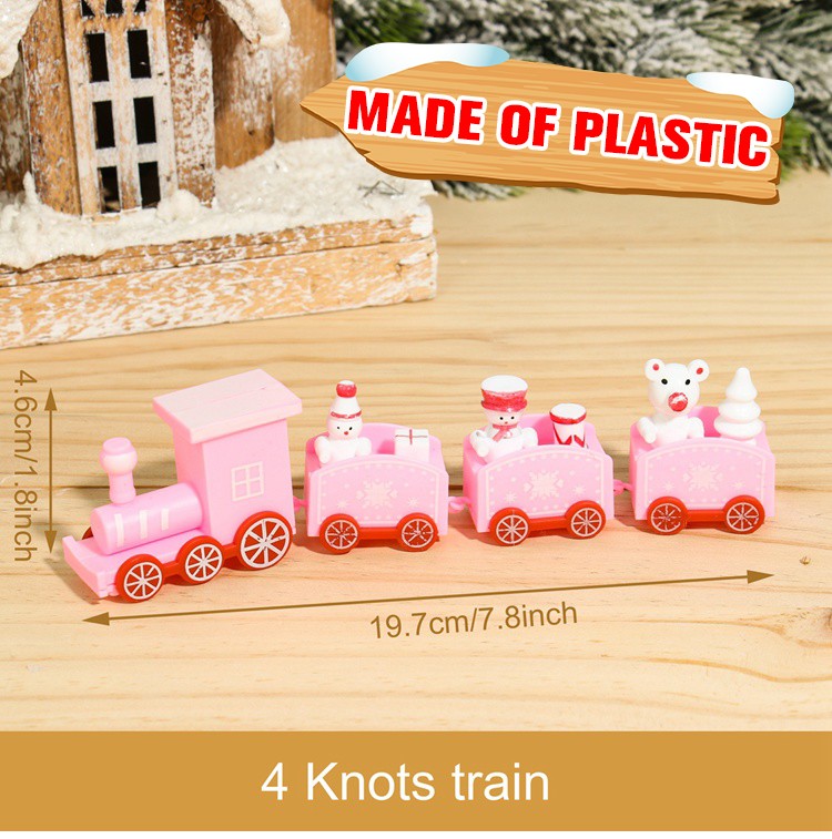 Wooden/Plastic Train Christmas Ornament Merry Christmas Decoration For Home 2025 Xmas Gifts Noel Natal Navidad New Year 2026