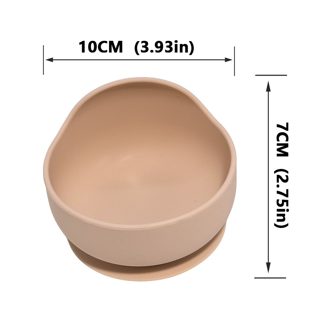 Silicone Tableware Set Waterproof and Easy to Clean Free Name Engraving Creative Gifts Customized for Babies