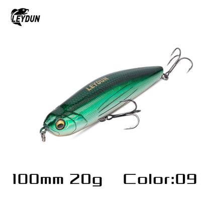 Iscas Artificiais Flutuantes LEYDUN Z-Claw Tipo Lápis 86mm 100mm 120mm Iscas Rígidas Topwater Stickbait de Superfície Boa Ação Wobblers para Robalos