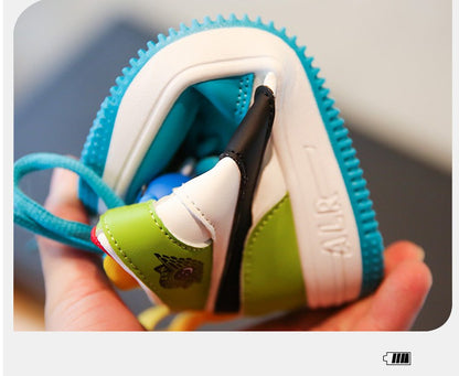 New Children Casual Shoes Four Seasons Kids Single Sneaker Mandarin Ducks Basketball Sports Shoes Boys Girls Sneaker Board Shoes