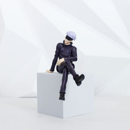 13cm Anime Japonês Jujutsu Kaisen Figura Gojo Satoru Boneco de Ação Brinquedos de PVC Modelo Estátua Colecionável Noodle Stopper Presente Infantil