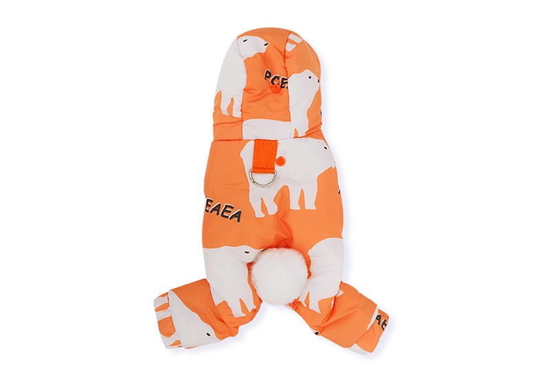 Roupa de algodão para cães de outono e inverno, à prova de respingos, quente, de quatro patas, para filhotes, roupa impermeável para animais de estimação, Teddy Puppy