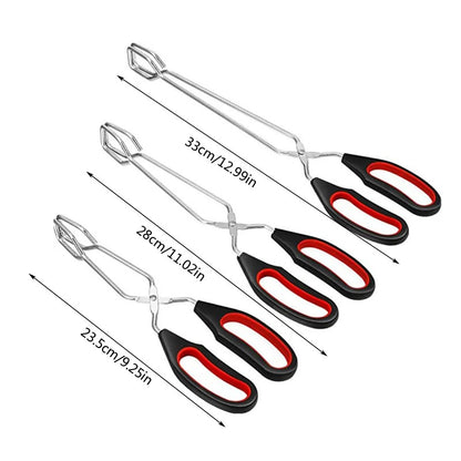 BBQ Tools Barbecue Scissor Tongs Grilled Food Tong Long Handle Scissor BBQ Bread Roast Clip Kitchen Baking Tongs BBQ Accessories