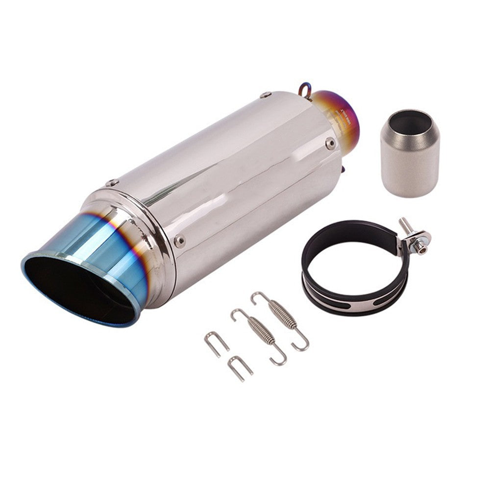 motorcycle exhaust inox muffler carbon fiber exhaust Universal 51/60mm with DB Killer for z900 R3 R25 MT07 MT09 R1 Z400 Z650