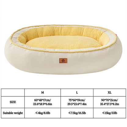 Cama para Cães Pequenos e Médios - Camas Laváveis para Cães Peludas, Camas de Inverno para Animais de Estimação com Zíper Removível