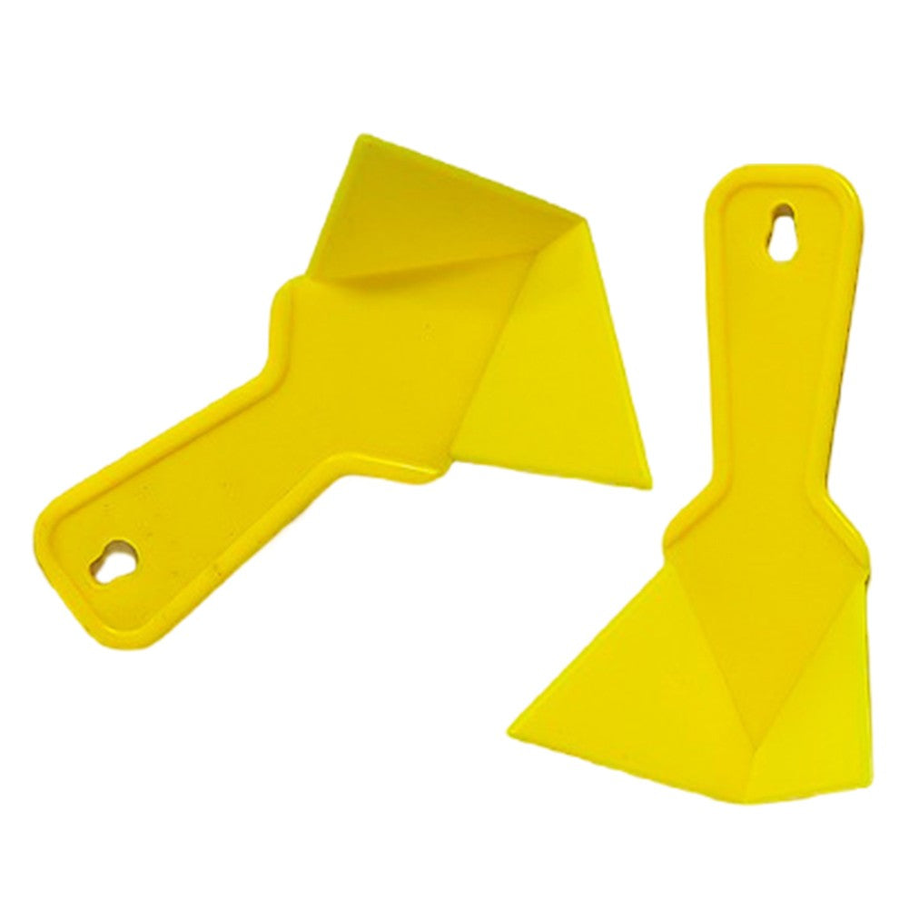 2 Peças Raspador de Canto de Drywall Pá de Estuque Espátula de Canto Interno de Plástico para Ferramentas de Construção de Rejunte de Azulejo de Parede de Piso