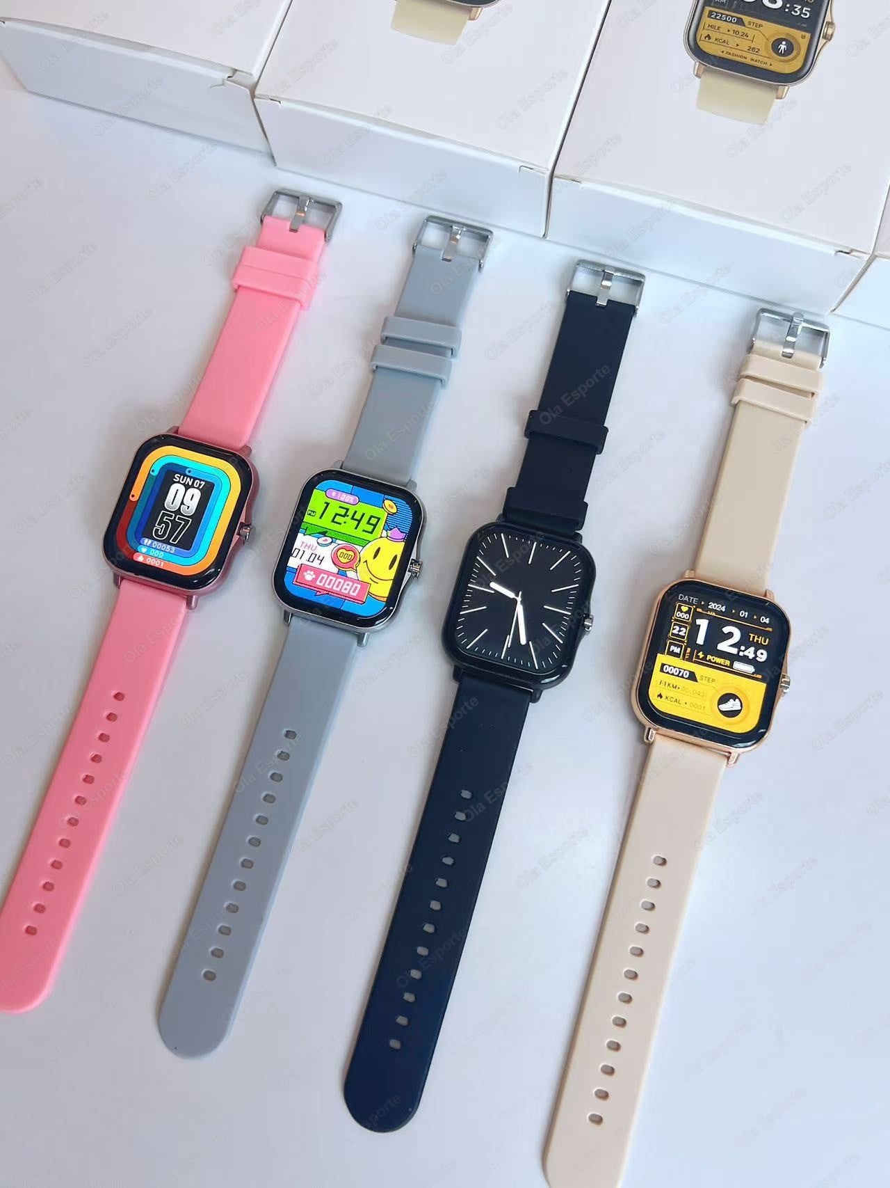 Smart Watch 1.83" Hd Screen Bluetooth Call Heart Rate Blood Oxygen Health Monitor Sports Smartwatch Women Men Holiday Gifts New