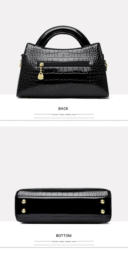 KAIDIFEINIROO Kangaroo Brand Alligator Pu Leather Shoulder Crossbody Bag Clutch Hand Bags for Mother Small Women Handbags New