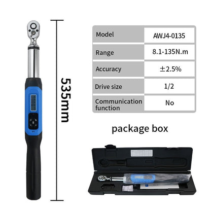 Chave de Torque Digital Shahe de 1/2'' Conjunto Eletrônico com Buzzer e LED Chaves de Torque Eletrônicas Ajustáveis Ferramenta para Reparo Automotivo