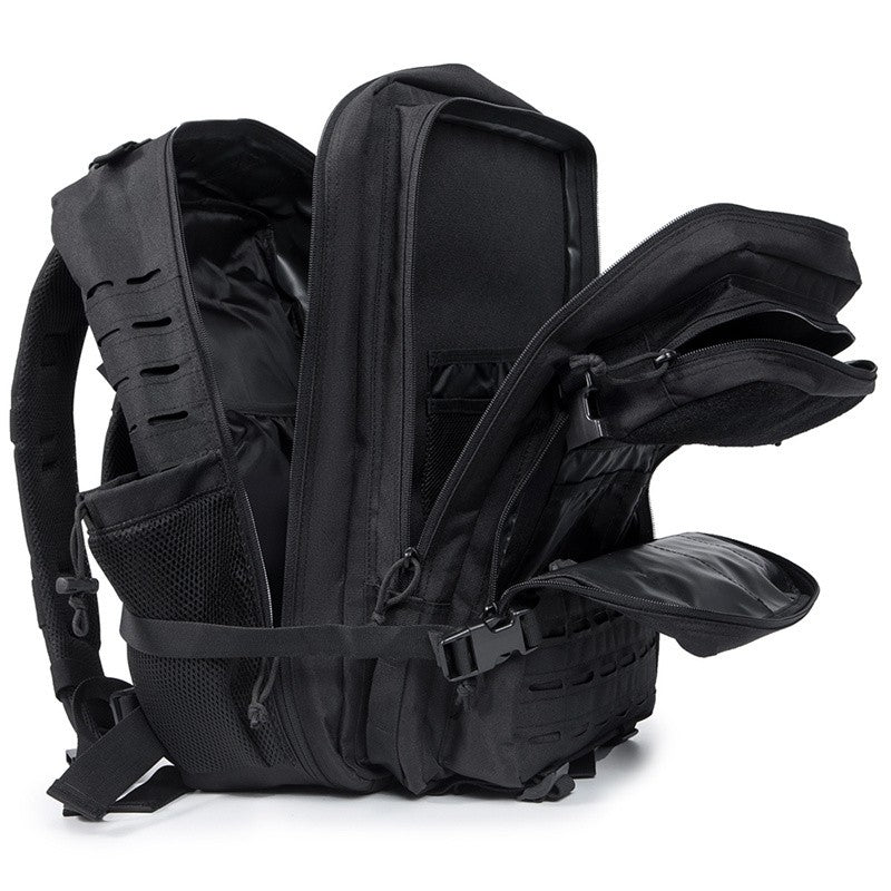Mochila Tática 45L survival Bag Hunting MOLLE Backpack GYM Para Homens EDC Outdoor Hiking Rucksack com Suporte para Garrafa