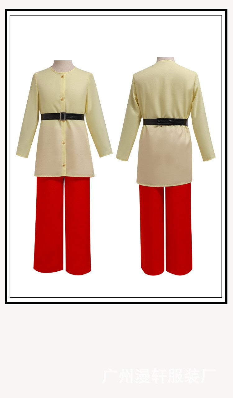 Anime Seven Dwarfs Cosplay Costumes Snow White Cosplay Colorful Suits Shirt Pants Hat Dwarfs Halloween Cos Unisex