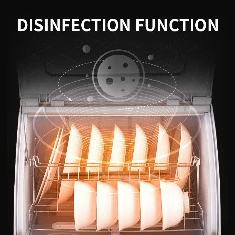 800W Dishwasher Home Desktop Fully Automatic Sterilization and Cleaning Integrated Mini Dishwasher 220V 50Hz