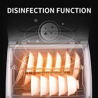 800W Dishwasher Home Desktop Fully Automatic Sterilization and Cleaning Integrated Mini Dishwasher 220V 50Hz