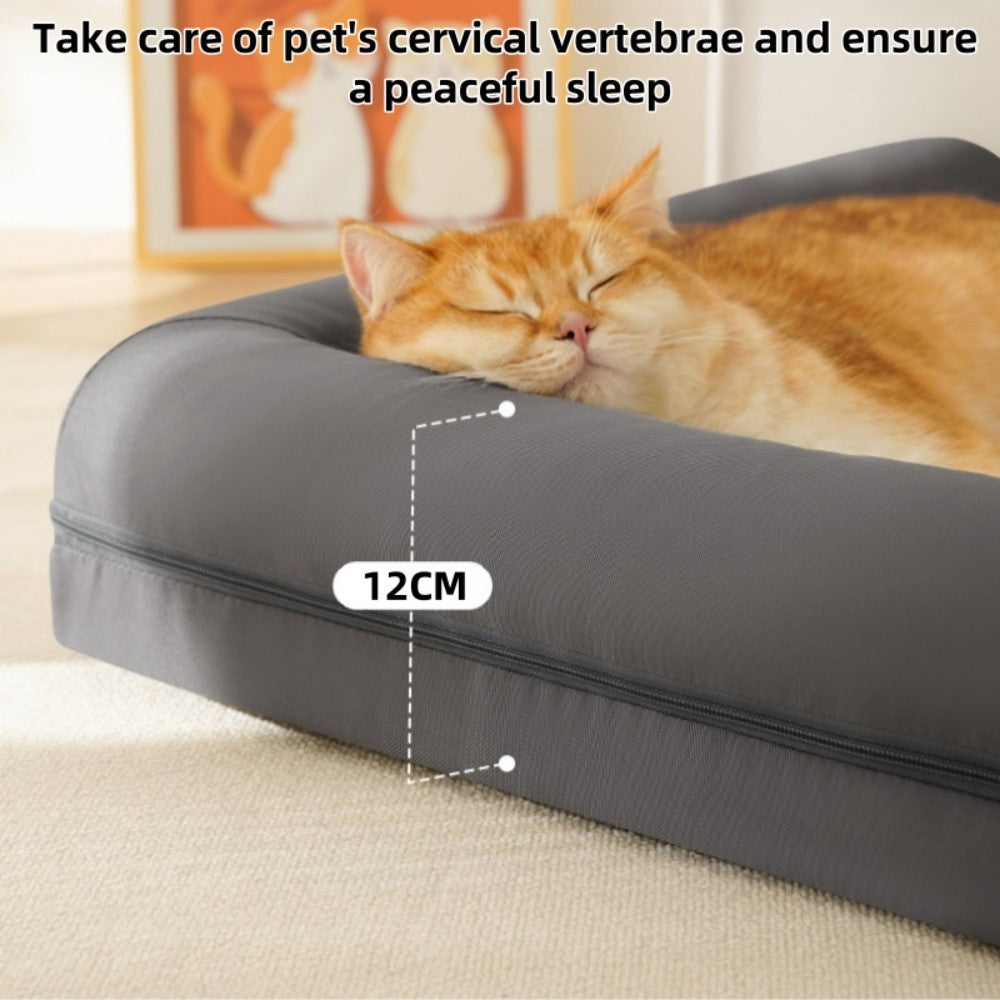 Cama Universal para Animais de Estimação para Todas as Estações, Ninho para Cães e Gatos, Resistente a Arranhões e Mordidas, Almofada Removível e Lavável