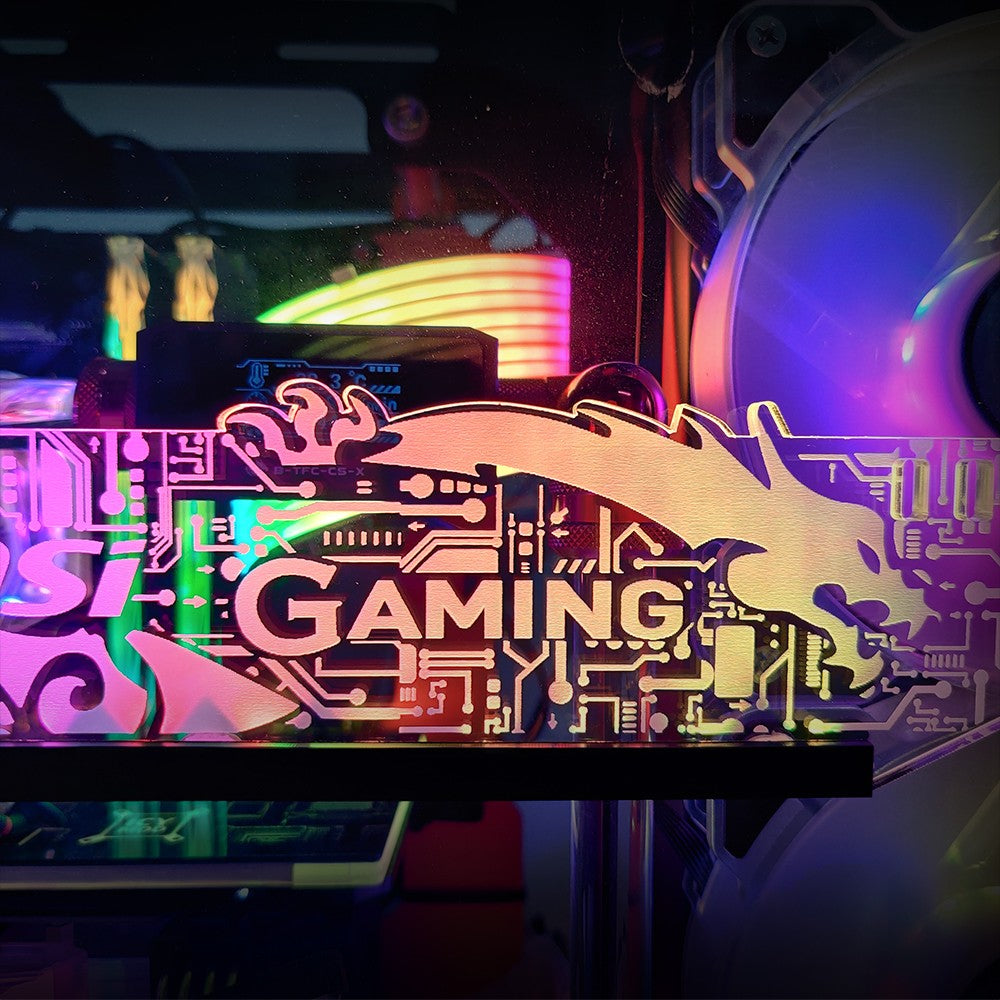 Suporte de GPU Horizontal ARGB Personalizável para VGA RGB Suporte para Placa de Vídeo Placa Gráfica Base AURA DIY PC Water Cooler CPU