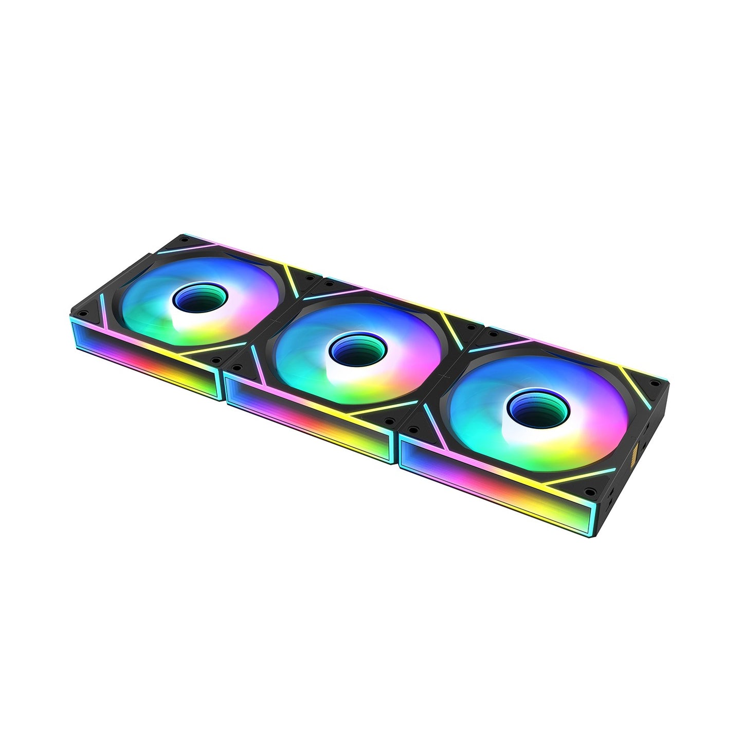 ICE Whale WX-2 Wire-Splicing PC Case Cooling Fan ARGB Mirror Cycle Light Effect 600-1800RPM PWM Water Cooling 360mm Cooler Fan