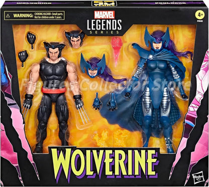 In Stock Marvel Legends Series Wolverine and Psylocke 50th Anniversary Comics Collectible 6-Inch 2-Pack Action Figure Model Toy